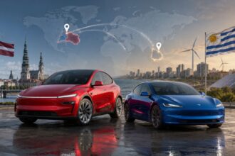 Tesla Latvia And Uruguay Launch Marks New Two-Continent Expansion